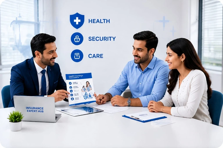 Expert health insurance consultation helping families compare and choose the best health insurance plans.