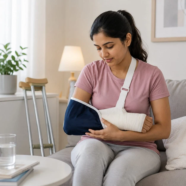 permanent partial disability, personal accident insurance, fractured arm, leg cast, hospital, insurance claim